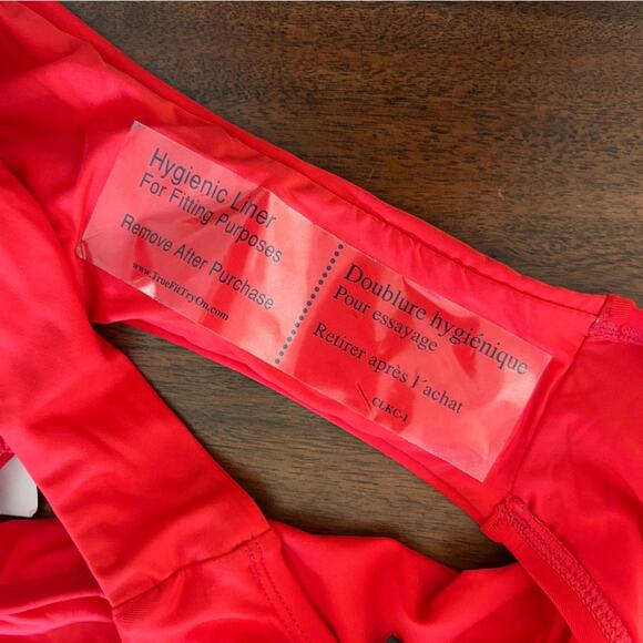 La Blanca Cheeky Bikini Bottom Booty Scrunch Swim Red NWT Size 16 (XL) - Picture 4 of 4